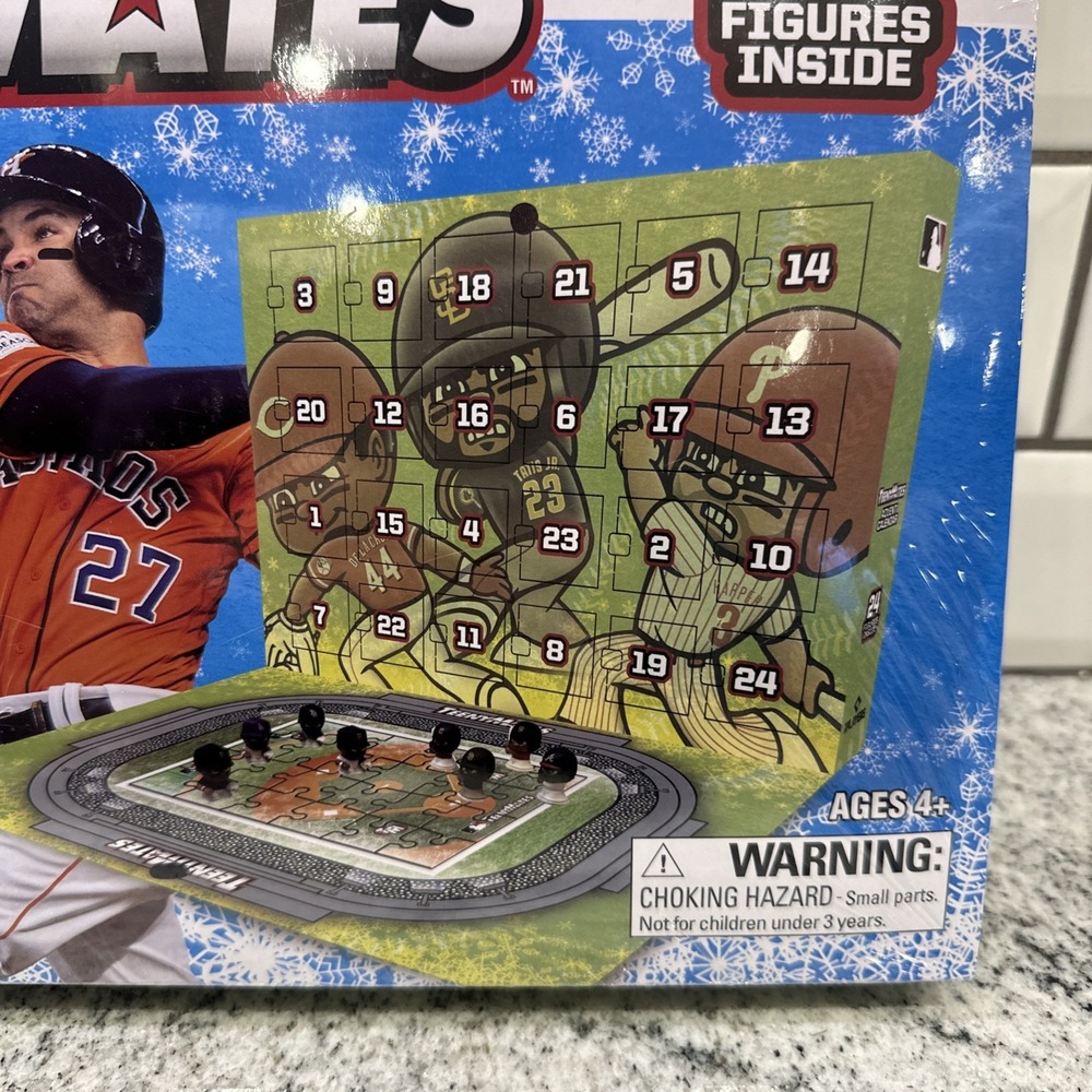 NEW 2024 TeenyMates Collectible MLB Advent Calendar 24 Figures Baseball Puzzle - Picture 2 of 5